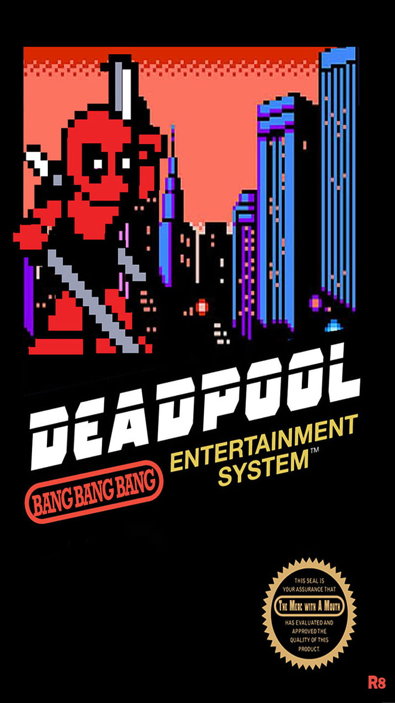 Deadpool Nintento, deadpool, famicon, heroe, marvel, nes, nintendo, HD phone wallpaper