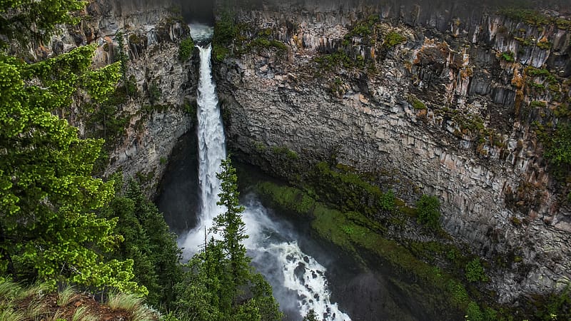 Helmcken Falls Wells Gray Park British Columbia Canada Bing, HD wallpaper