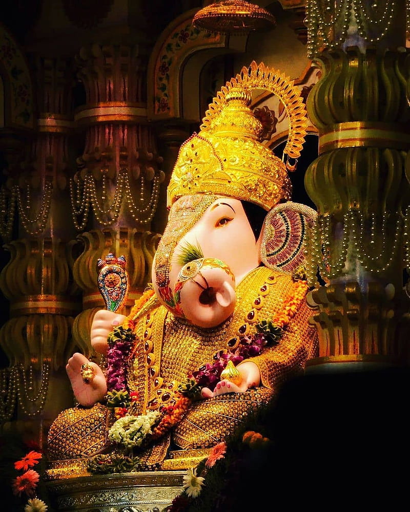 Ganapati bappa, ganesh, god, gods, lord, HD phone wallpaper