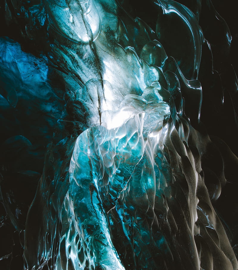 glacier, ice, cave, structure, HD phone wallpaper