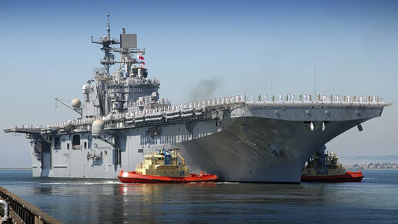Military, Warship, Amphibious Assault Ship, United States Navy, Uss Bonhomme Richard (L 6), Warships, HD wallpaper