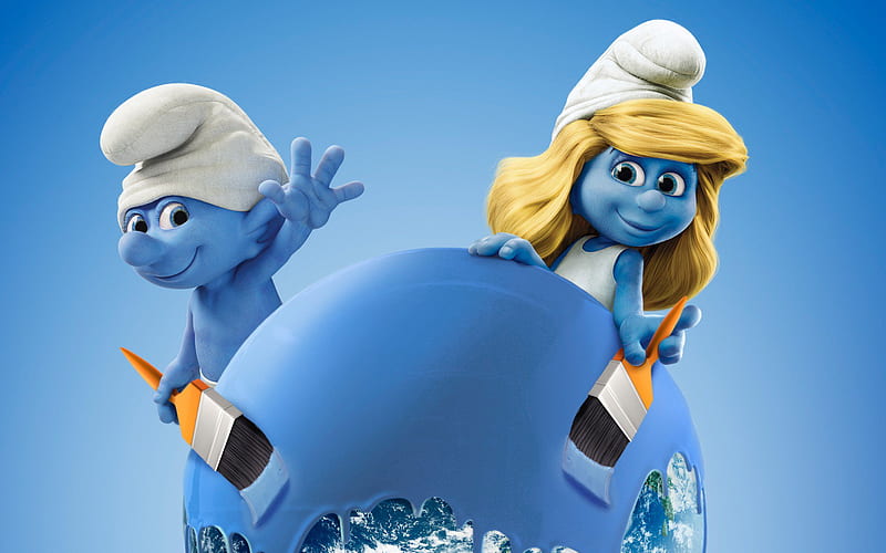 Smurfs The Lost Village, smurfs, animated-movies, movies, 2017-movies, HD wallpaper