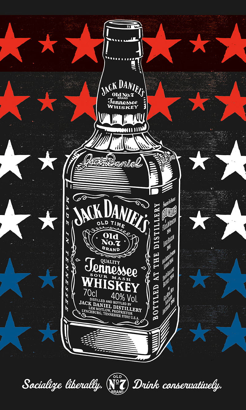 American Style Jack, art, bottle, colorful, drink, jack daniels, party,  shot, HD phone wallpaper | Peakpx