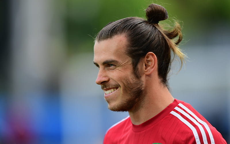 Gareth Bale, Real Madrid, smile, portrait, Welsh football player, Spain, HD wallpaper