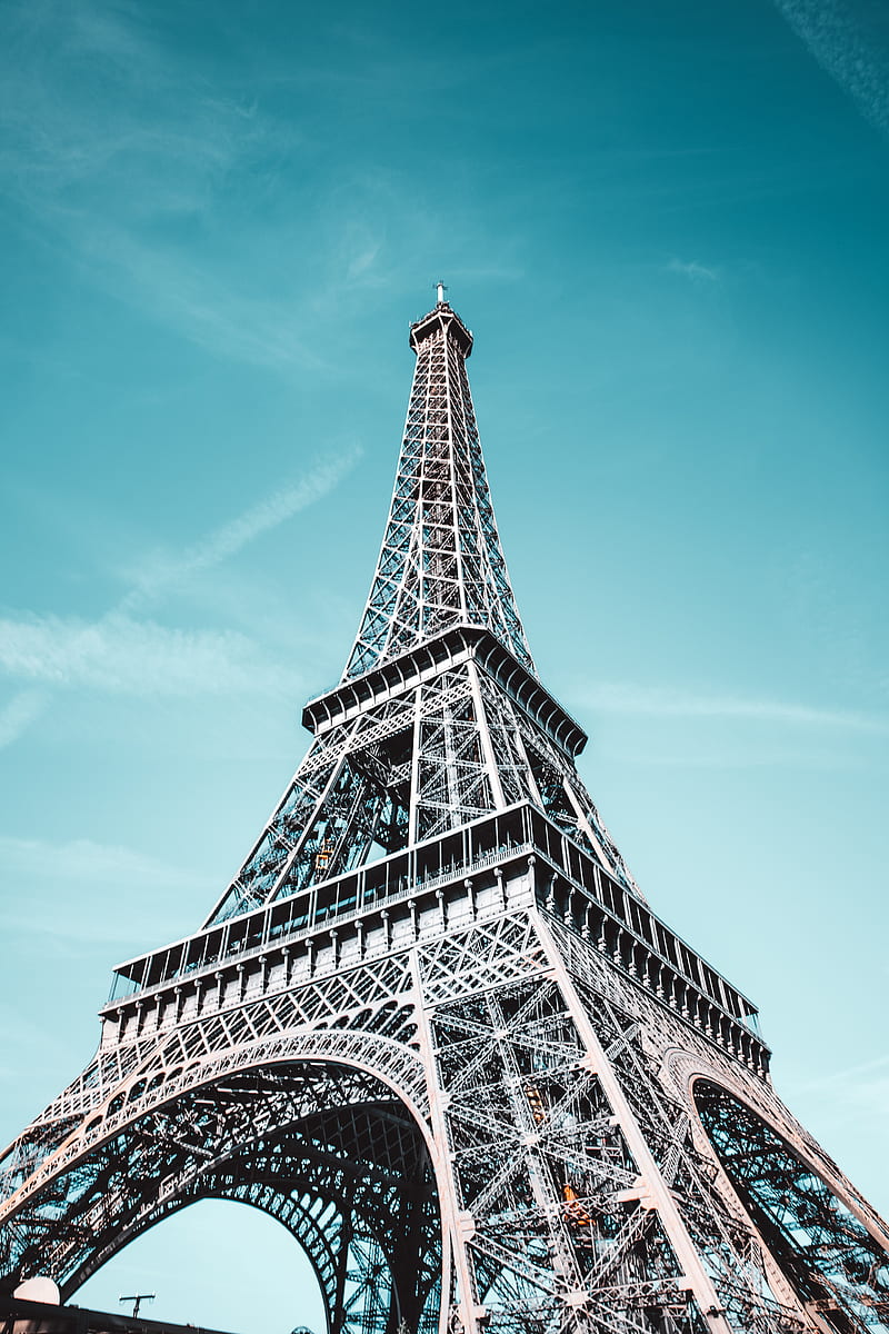 eiffel tower, architecture, paris, france, desenho, HD phone wallpaper