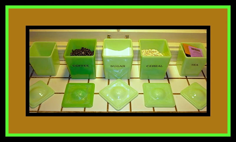 Green with Envy awesome jadeite, antique, sugar, hobby, tea, cereal, collecting jadeite, HD wallpaper