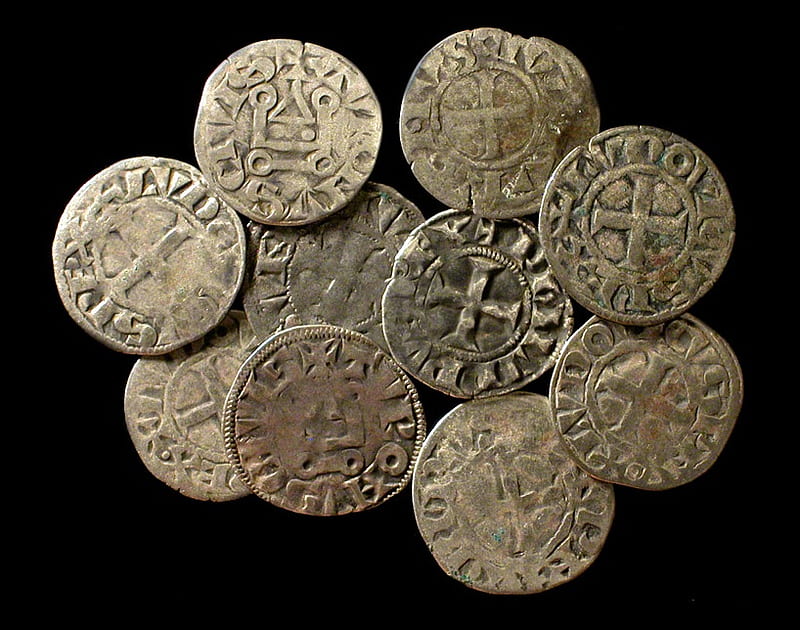 Templar Coins, graphy, coins, abstract, knights templar, HD wallpaper