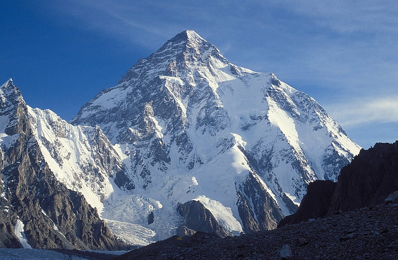 K2, Asian Mountains, Mountain Ranges, Himalayas, HD wallpaper