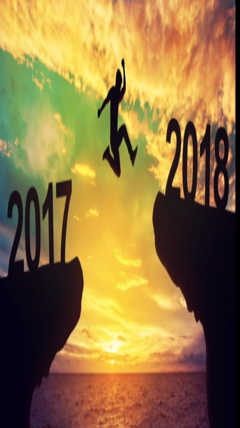 2018 New Year, new year, HD phone wallpaper
