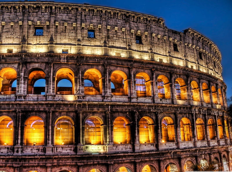 Colosseum R, R, Colosseum, ancient, Italy, Rome, R Italy, HD wallpaper