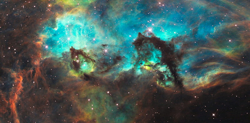 The Seahorse of the Large Magellanic Cloud, stars, cool, nebula, space, fun, galaxy, HD wallpaper