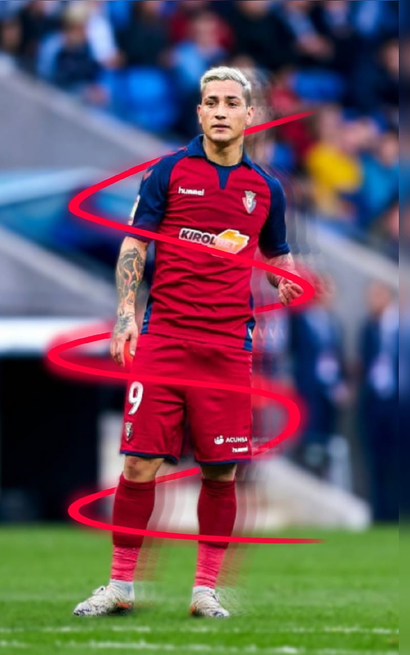 Chimy , argentina, ca osasuna, delantero, el chimy, laliga, osasuna, HD phone wallpaper