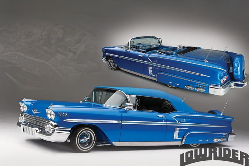 1958-Chevrolet-Impala-Convertible, Classic, 1958, GM, Blue, HD wallpaper