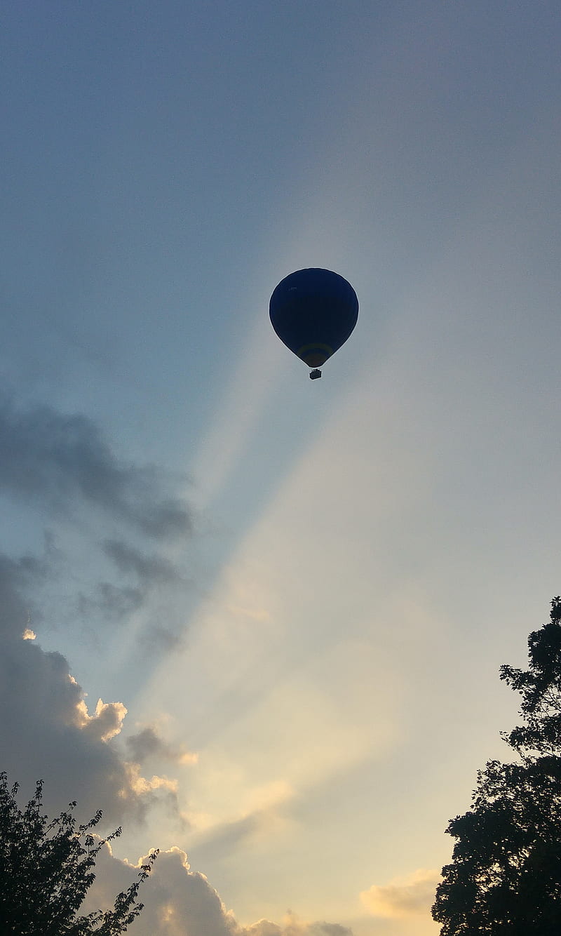 ballon, air ballon, mongolfiera, nature, HD phone wallpaper