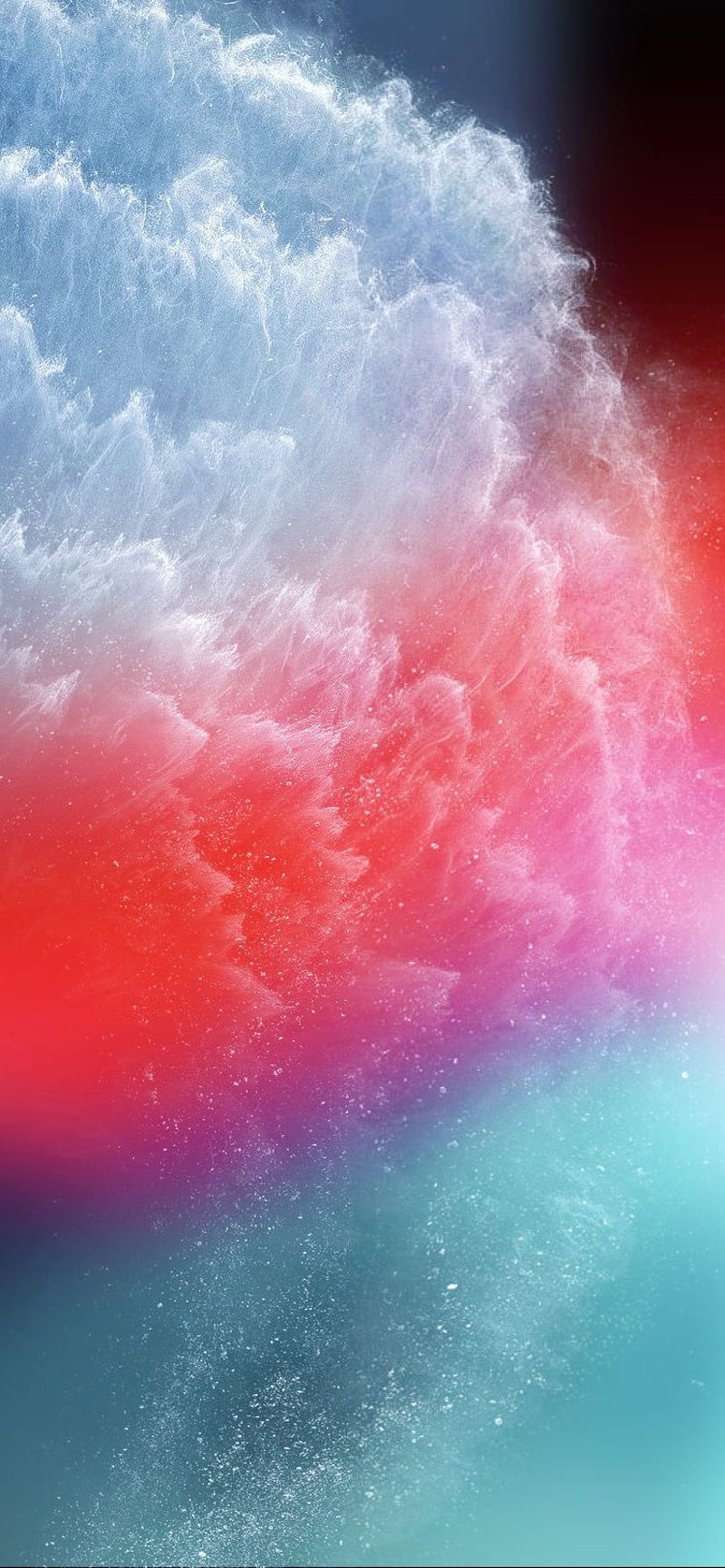 iPhone XS, color, explosion, galaxy iphone, rainbow, technology, universe, xs, HD phone wallpaper