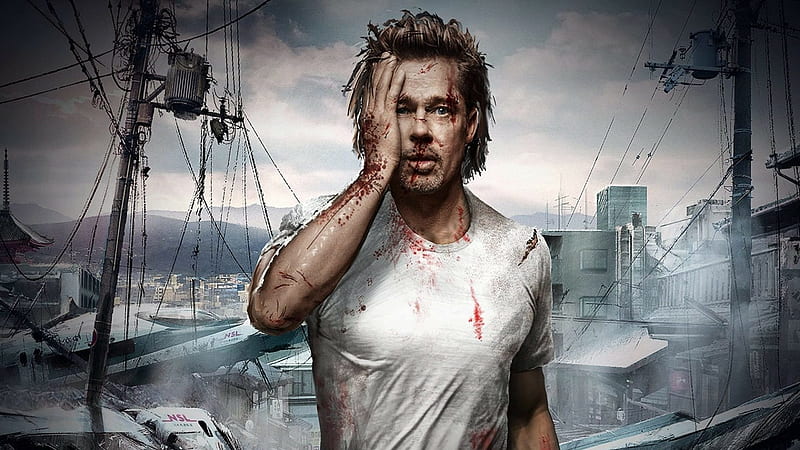 Brad Pitt Bullet Train Movie, HD wallpaper