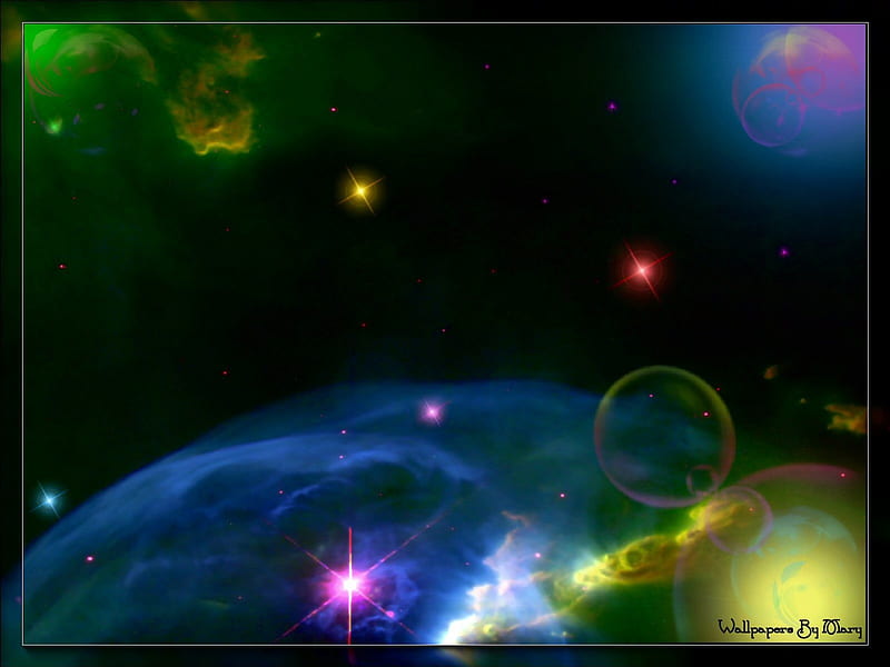 Giant Bubble In Space 1600x1200, Stars, Nebula, Space, Universe, Nebulae, HD wallpaper