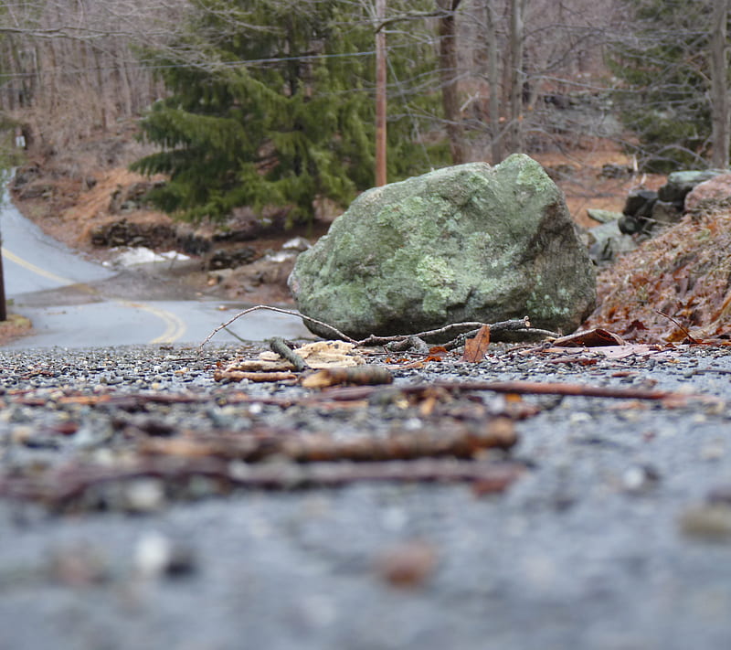 Stone In Roadway, road, stone, HD wallpaper | Peakpx