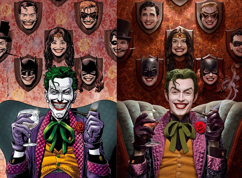Two Peas In A Pod, Joker, Batman, Batman villains, Joker art, HD wallpaper