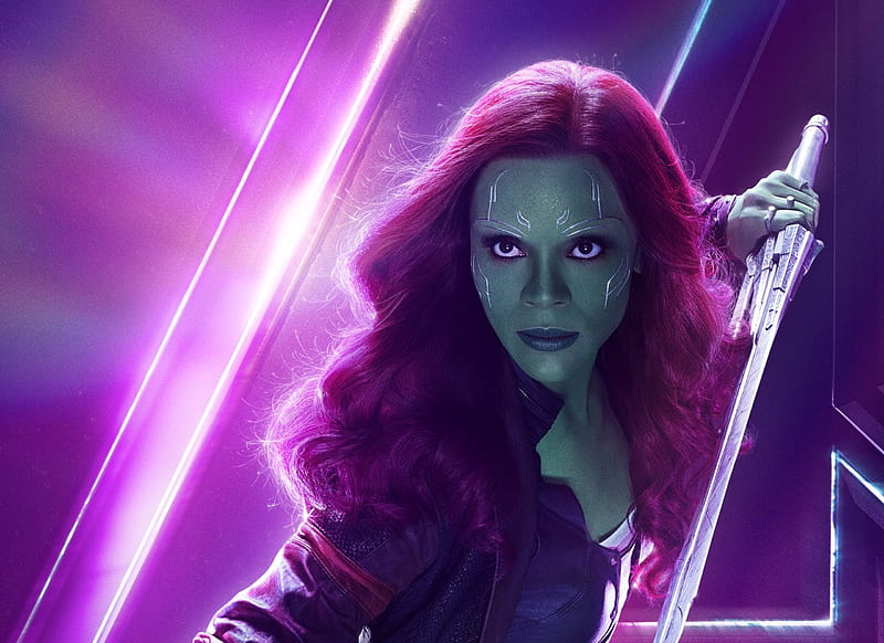 Gamora In Avengers Infinity War New Poster, gamora, avengers-infinity-war, 2018-movies, movies, poster, HD wallpaper