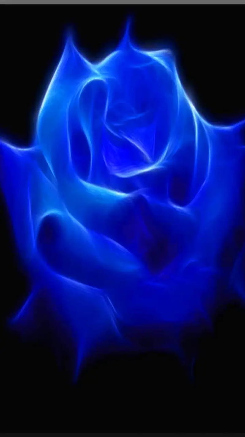720P free download | Blue rose, blue, flames, rose, smoke, HD phone ...