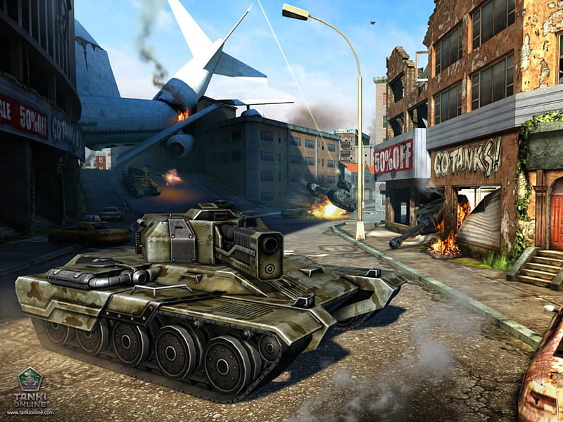 Tanki Online Game, guerra, 3D, action, tanks, game, army, HD wallpaper