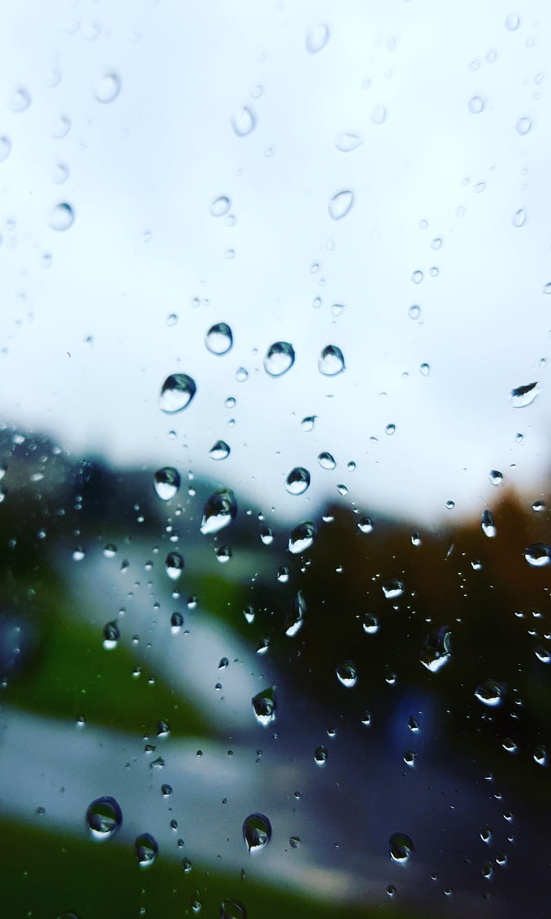 Window, blur, raindrops, rainy day, road, HD phone wallpaper | Peakpx