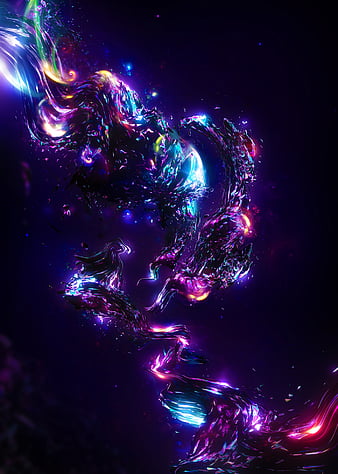 Digital art, colorful, violet, vertical, HD phone wallpaper | Peakpx