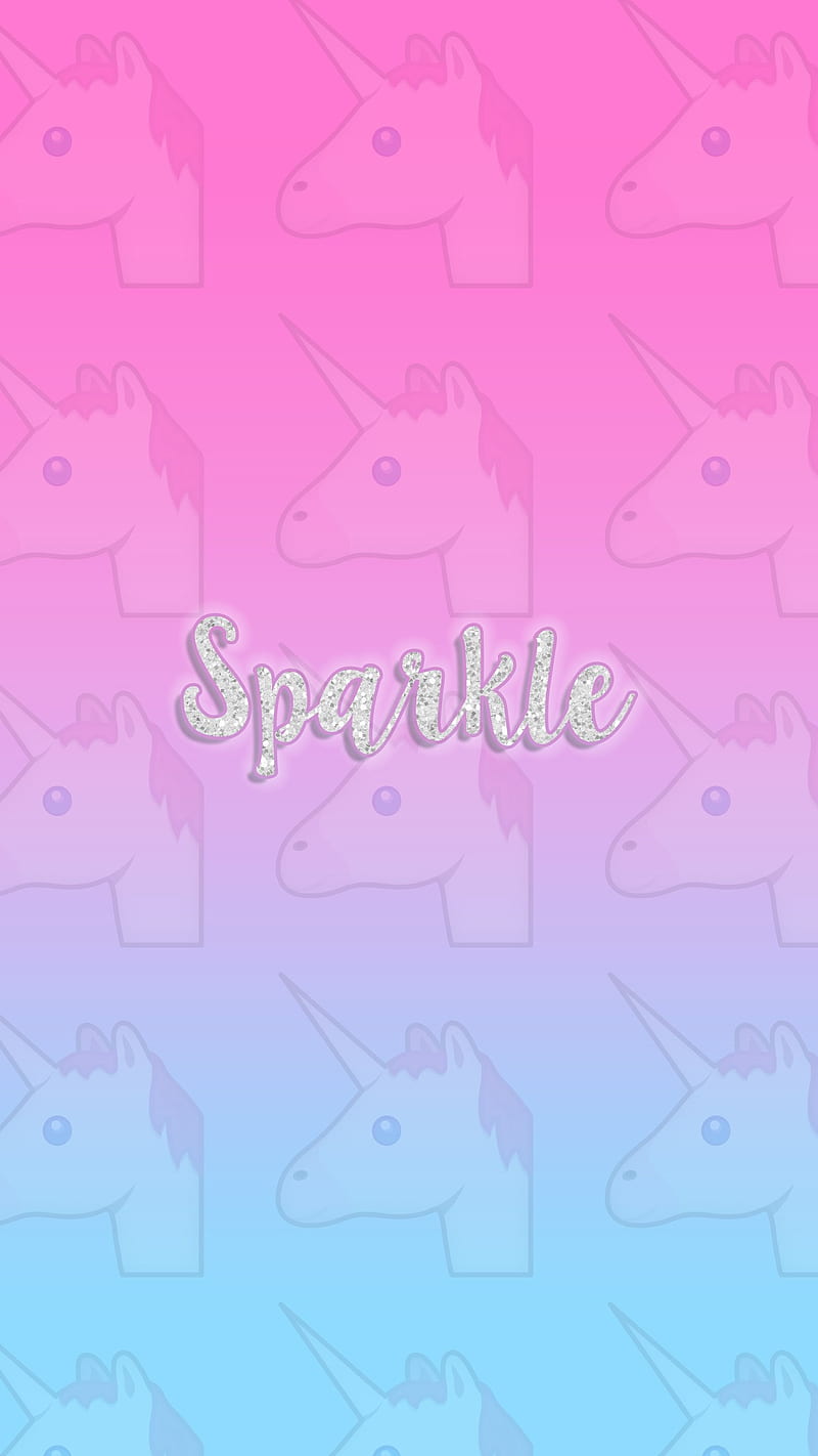 Sparkle, purple unicorn, sparkle up, HD phone wallpaper