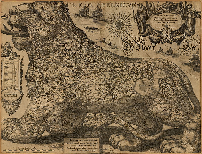 Jodocus Hondius Map of Belgium 1611, belgium, cartography, abstract, artwork, map, HD wallpaper