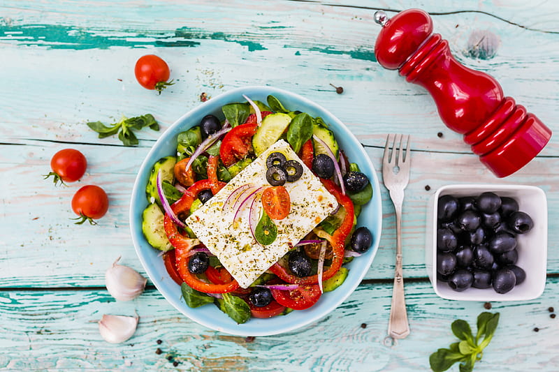 Food, Salad, Olive, Still Life, Tomato, HD wallpaper