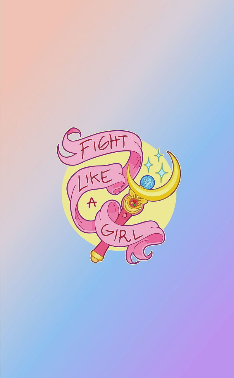 Fight like a girl, awesome, blue, girl power, girly, kickass, pink, pretty,  purple, HD phone wallpaper | Peakpx