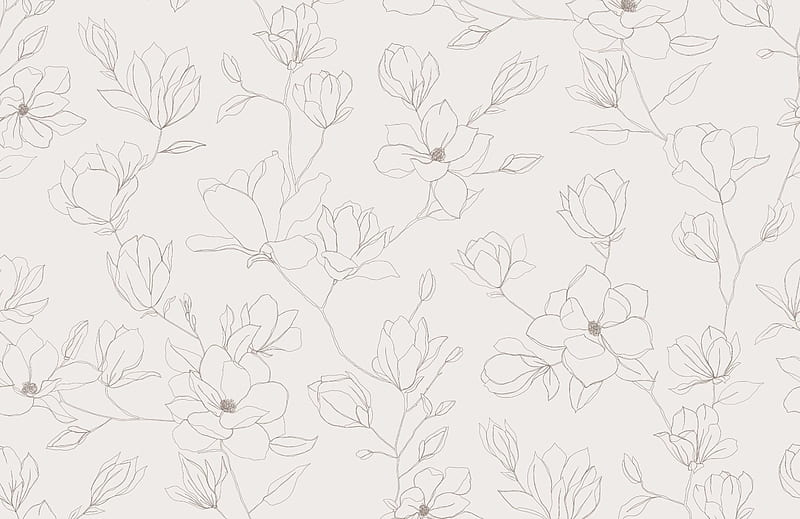 Mural floral neutro abstracto, floral abstracto en blanco y negro, Fondo de  pantalla HD | Peakpx