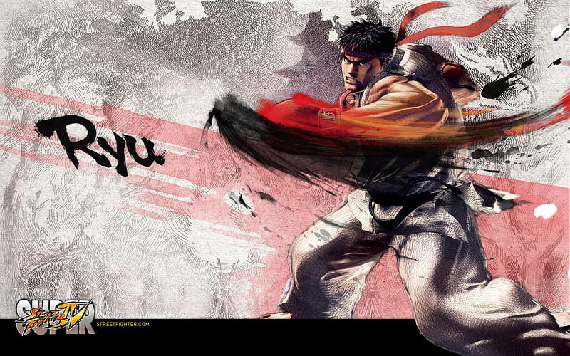 Ryu-Super Street Fighter 4 original painting, HD wallpaper