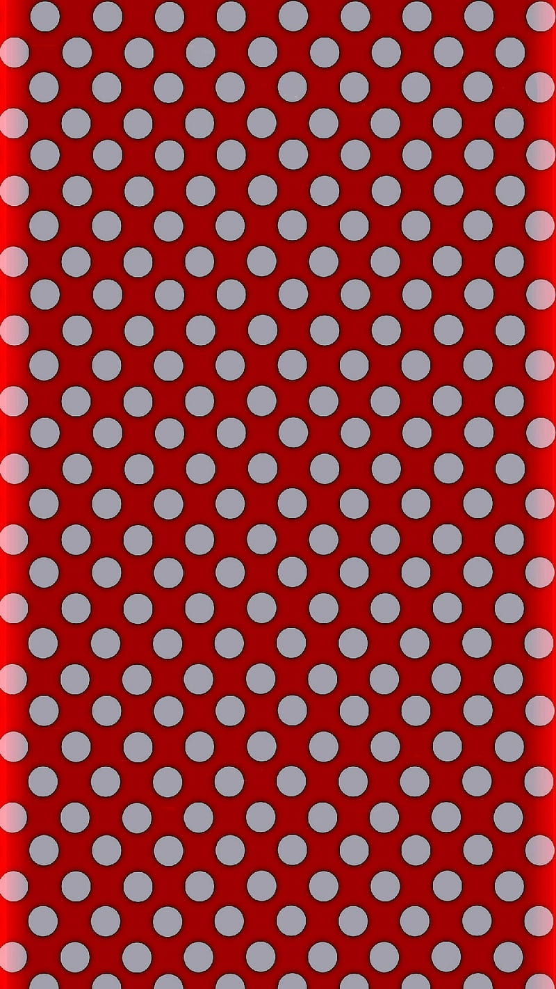 S7 Edge White Holes, dots, red, HD phone wallpaper