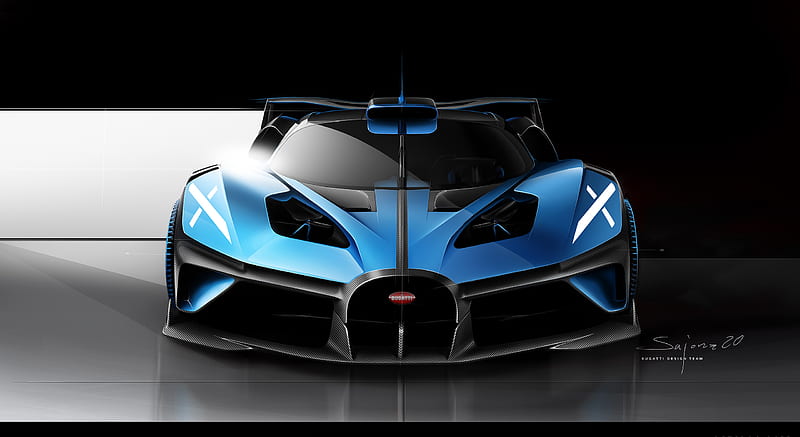 2020 Bugatti Bolide Concept - Design Sketch , car, HD wallpaper