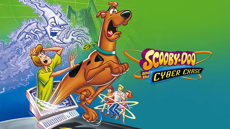 Movie, Scooby-Doo and the Cyber Chase, Daphne Blake, Fred Jones, Mystery Inc, Scooby-Doo, Shaggy Rogers, Velma Dinkley, HD wallpaper