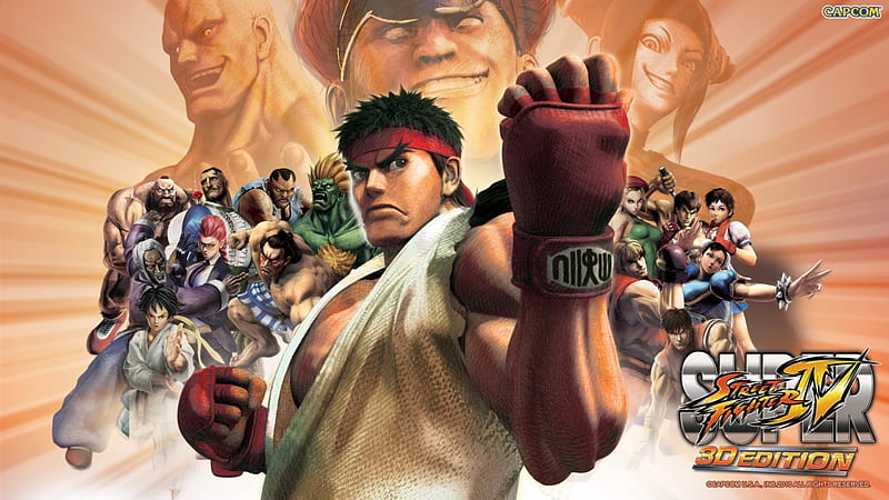 Super Street Fighter IV 3D Edition, Ryu, Fighting, 3D, Tekken, HD wallpaper