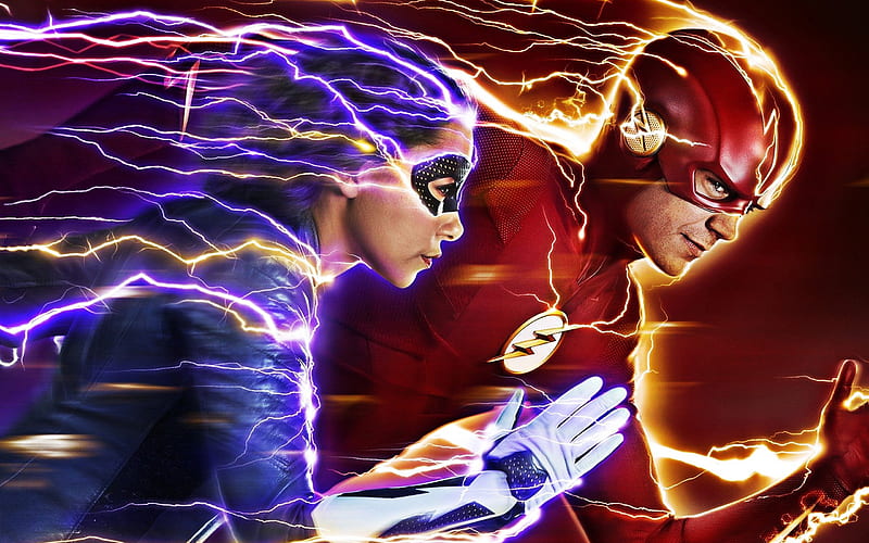 The Flash, Nora, 2018, Season 5, poster, promo, superheroes, Barry Allen, Thomas Grant Gustin, HD wallpaper