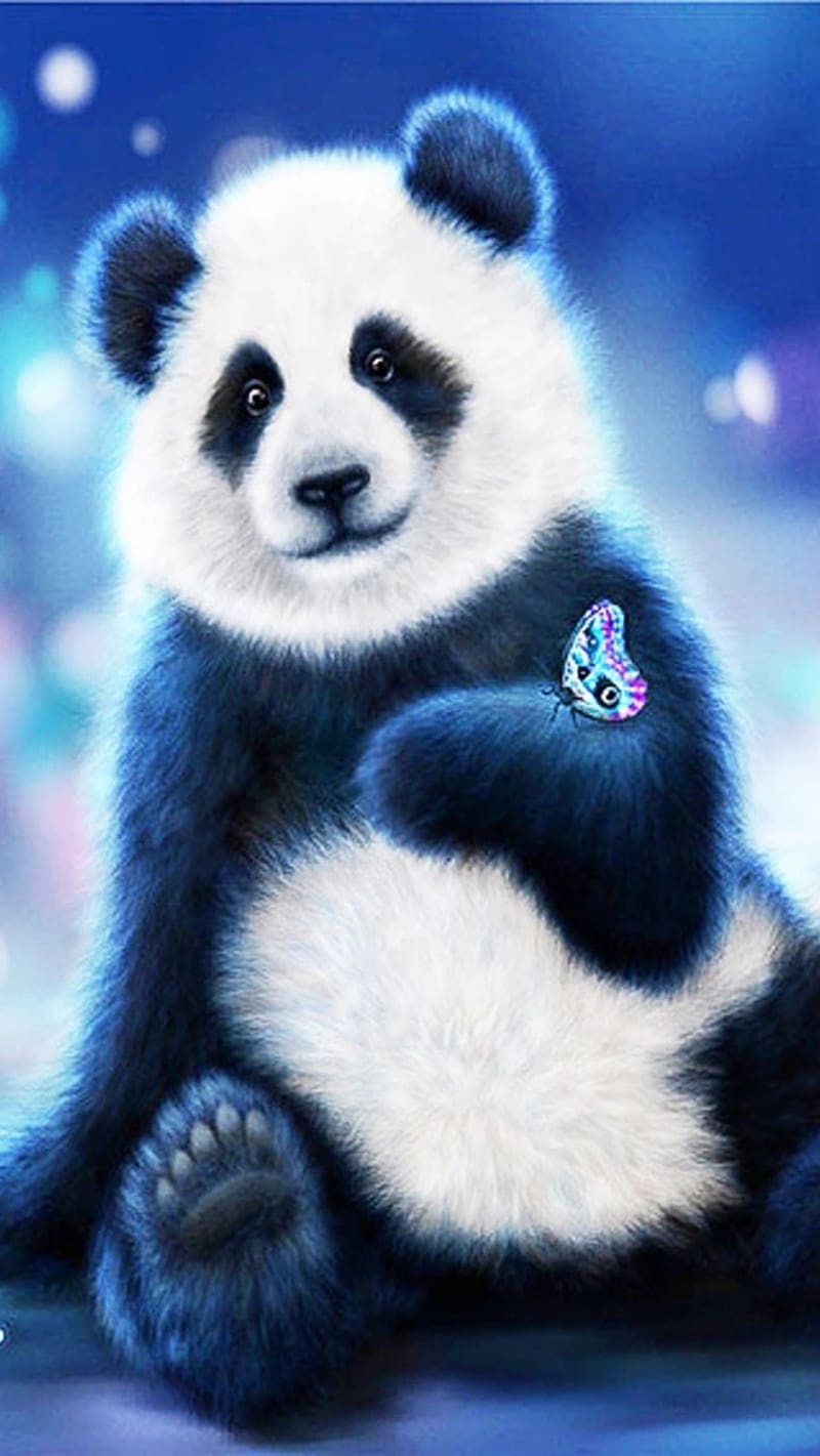 Cute Animals, A Panda, cute animals - a panda, HD phone wallpaper ...