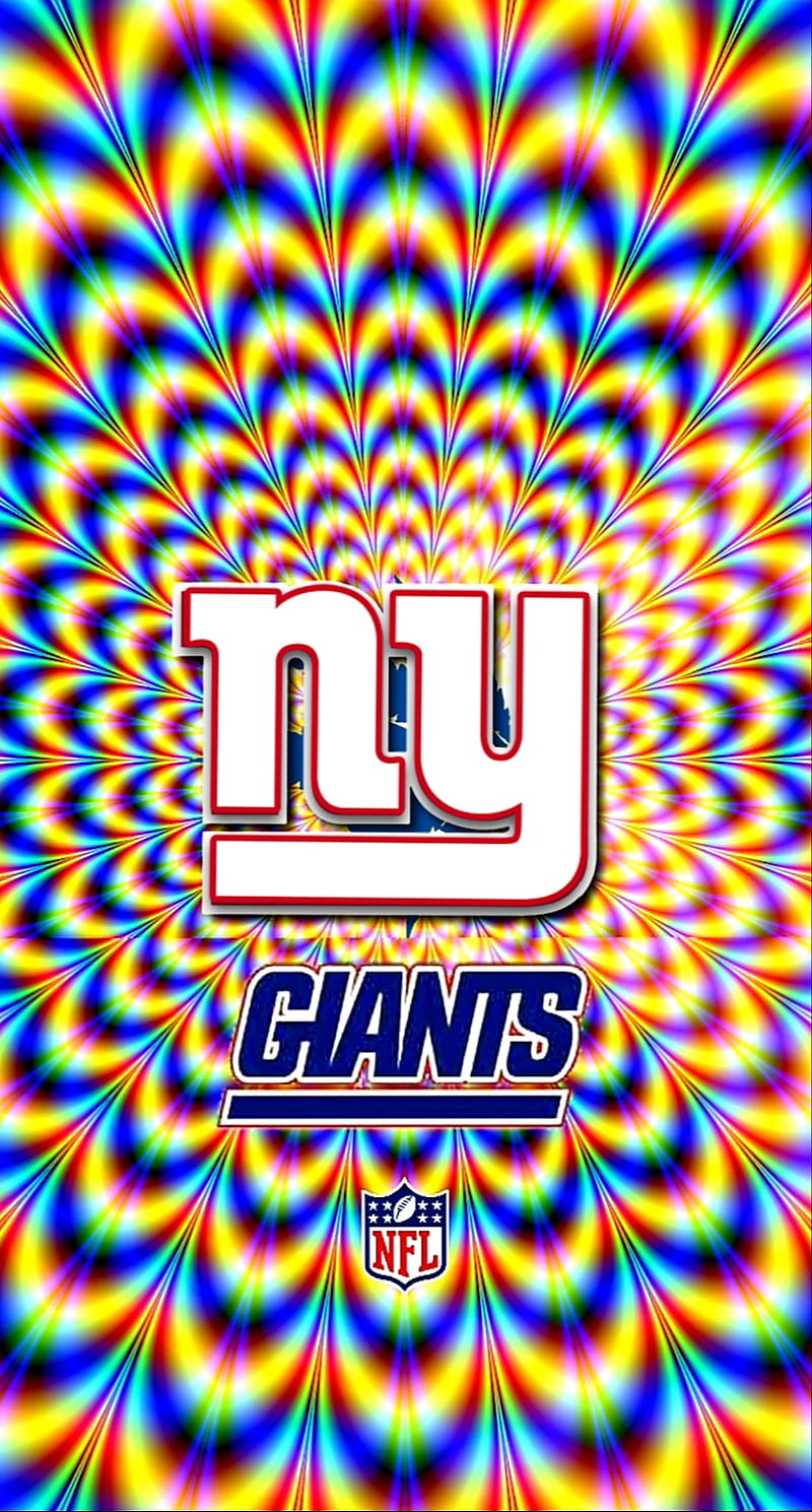 New York Giants, big blue, football, gmen, logo, nfl, psicodelia, team, HD phone wallpaper