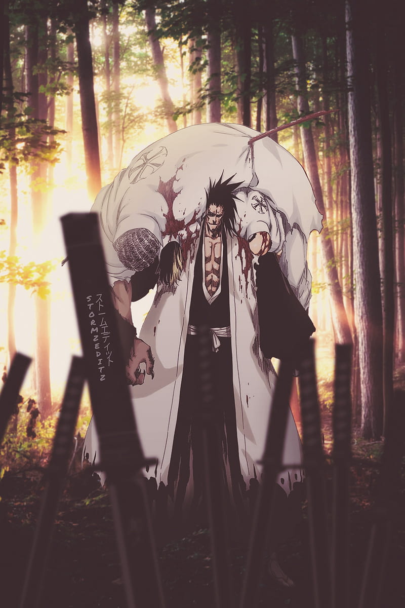 Download The Fearless Warrior, Kenpachi Zaraki Wallpaper | Wallpapers.com