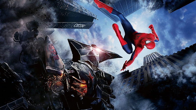 Spiderman entre edificios spiderman, Fondo de pantalla HD | Peakpx