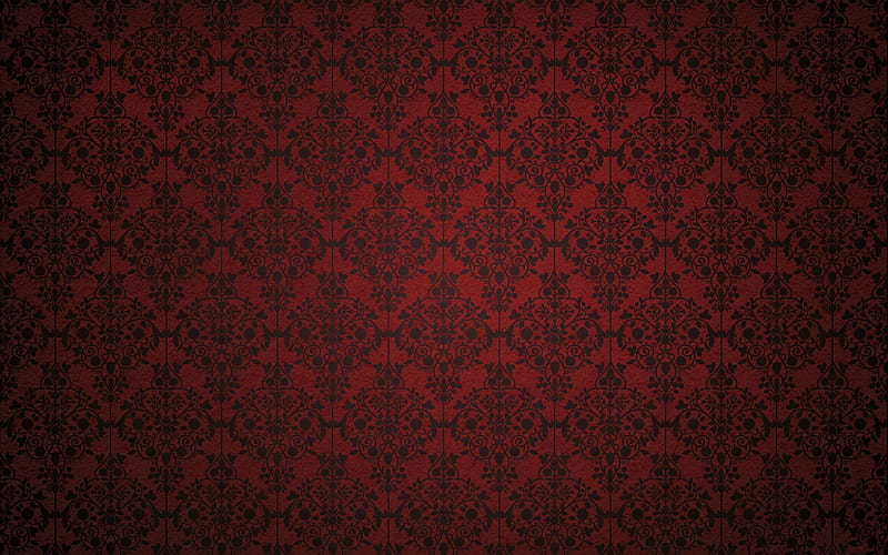 Red vintage background, vintage floral pattern, floral ornaments, background  with ornaments, HD wallpaper | Peakpx