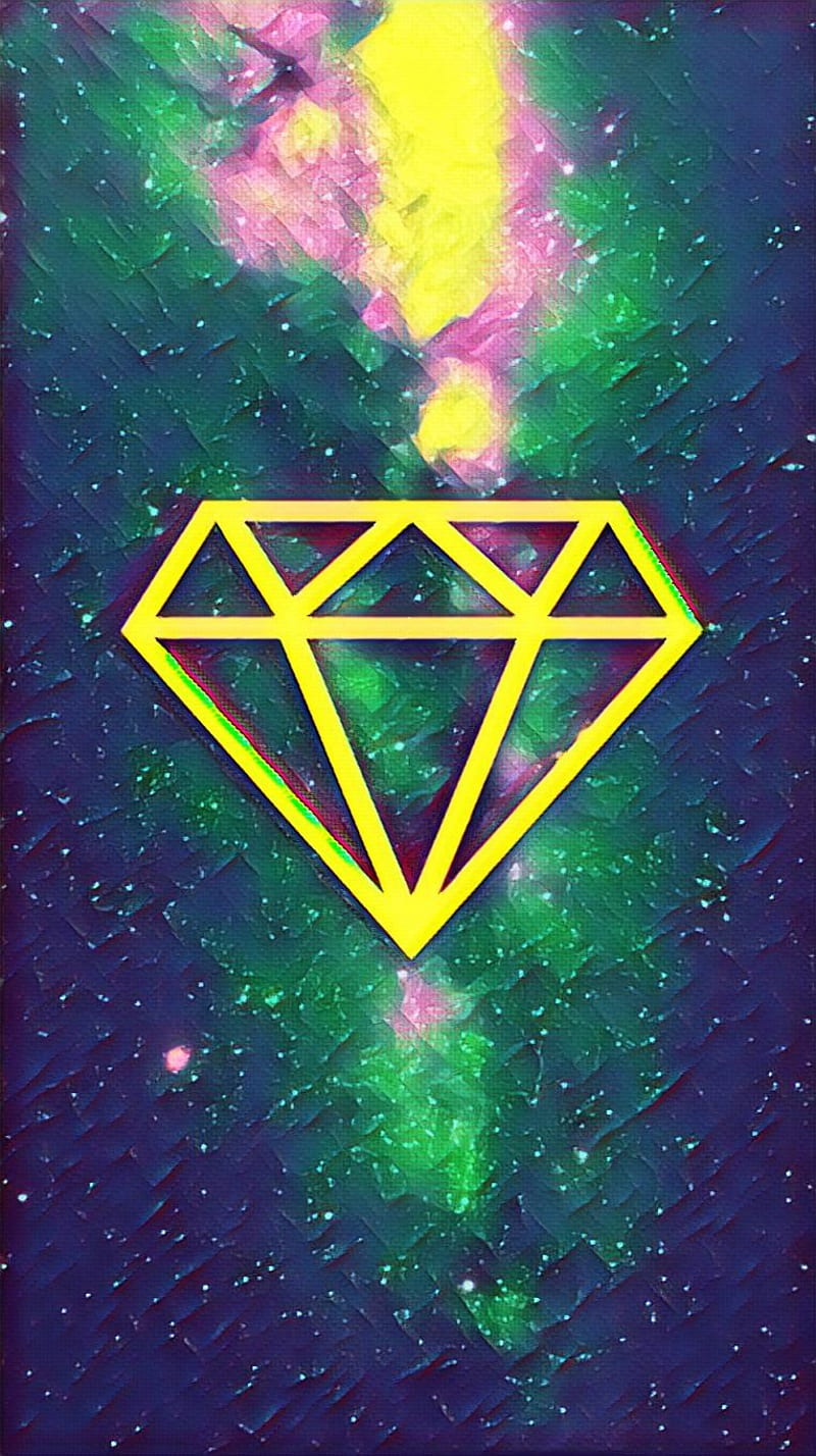 Diamante, diamond, diamonds, energy, galaxy, triangle, HD phone wallpaper