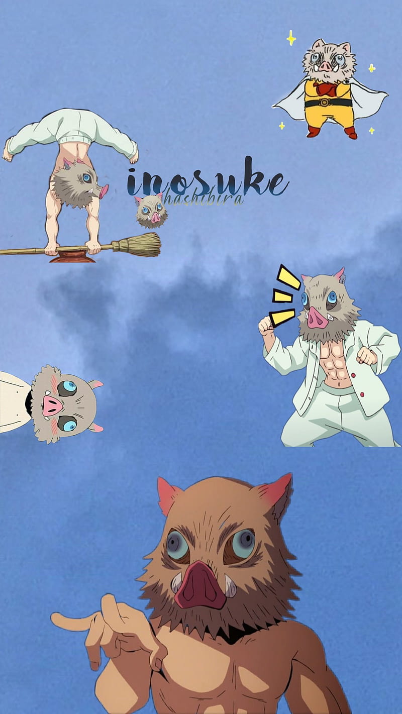 Inosuke , anime, demon slayer, inosuke hashibira, kimetsu no yaiba, HD phone wallpaper