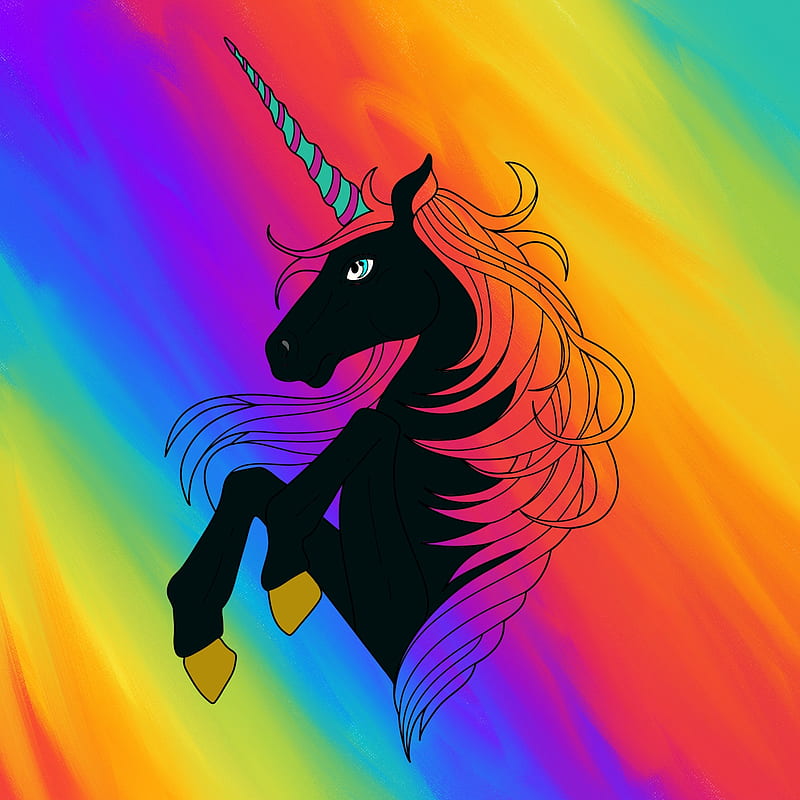 Rainbow Unicorn, HD phone wallpaper