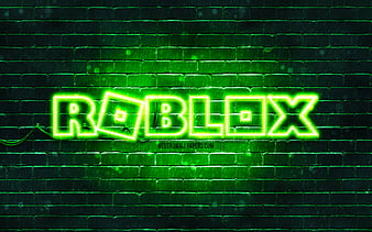 Roblox blue logo blue brickwall, Roblox logo, online games, Roblox