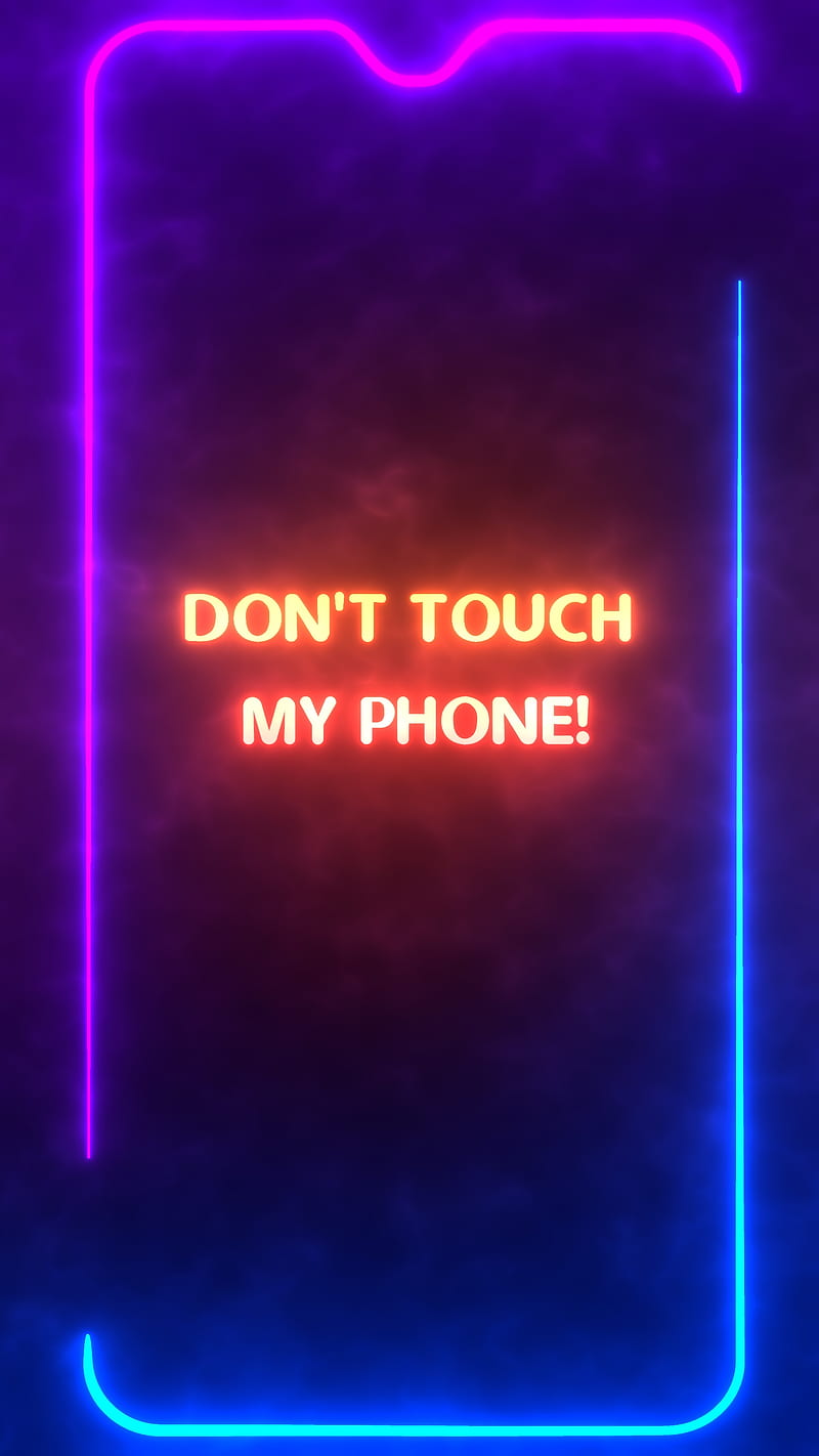 Dont Touch Light 1, amoled, border, dark, dont touch my phone, notch, one plus, oneplus, samsung, smoke, HD phone wallpaper