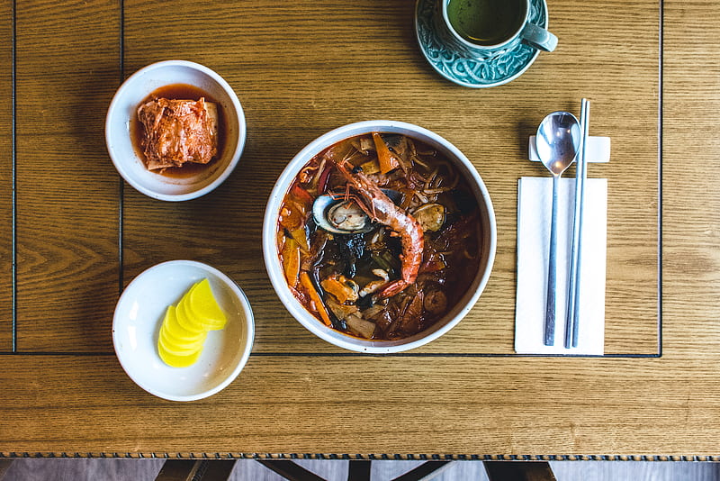 Food, Soup, Shrimp, HD wallpaper